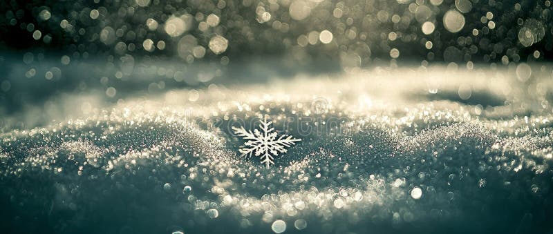 A gorgeous snowflake design on a green backdrop, perfect for copy space stock images