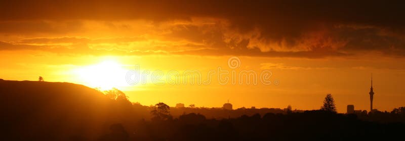 Gorgeous Sunset over Auckland