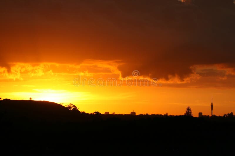 Gorgeous Sunset over Auckland