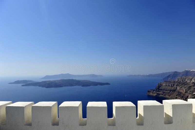 Gorgeous view of romantic Santorini