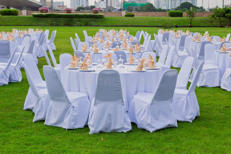 Gorgeous Wedding Chair And Table Setting For Fine Dining