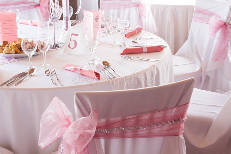 Gorgeous wedding chair and table setting for fine dining