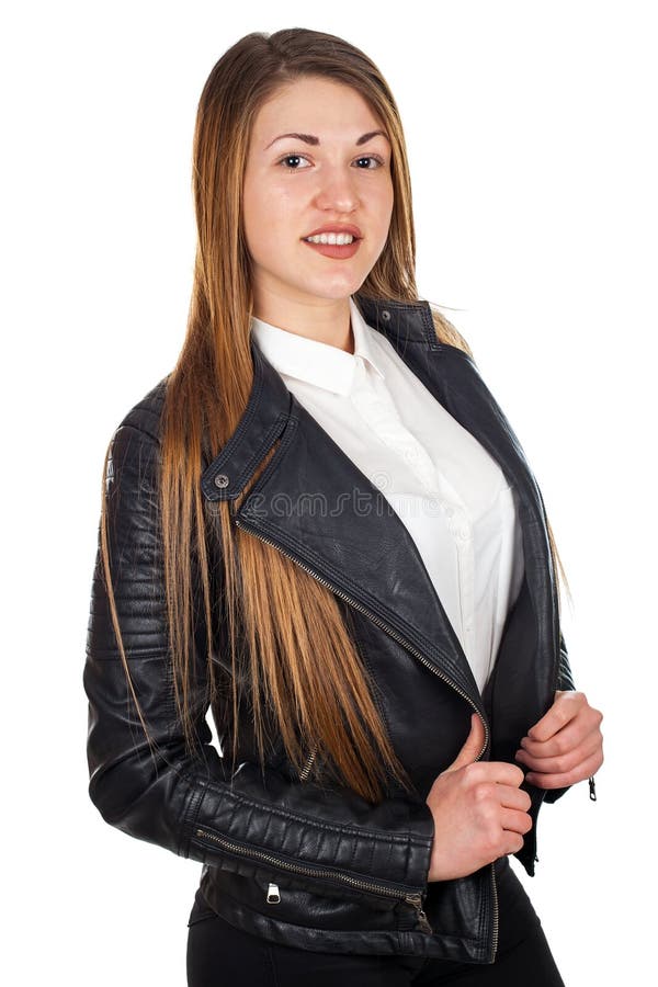 Gorgeous young lady stock image. Image of jacket, lady - 106016257