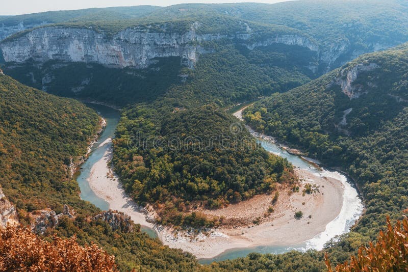 Gorges De Ardeche Made Up Series Gorges River Ardeche France Forming Thirty Kilometre Long Canyon 79579017 