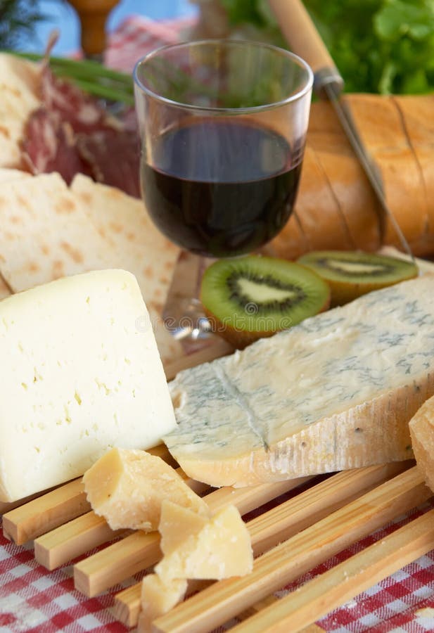 Parmigiano, Pecorino Cheese, with Wine and Bread Stock