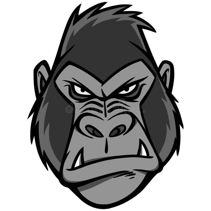 Cartoon Gorilla Head Stock Illustrations – 3,927 Cartoon Gorilla Head ...