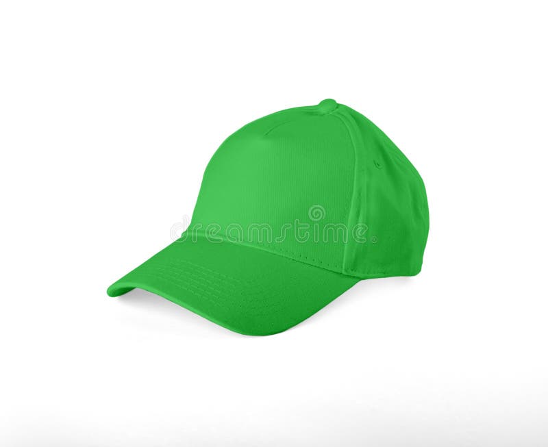 Gorra de béisbol verde en el fondo blanco imagen de archivo Gorra de béisbol verde en el fondo blanco imagen de archivo