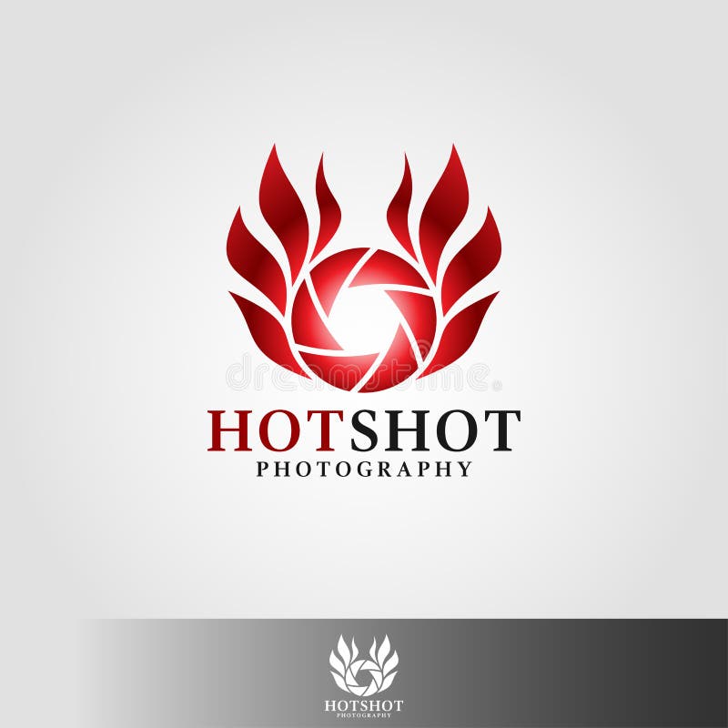 Gorąca strzał fotografia - kamera logo royalty ilustracja Gorąca strzał fotografia - kamera logo royalty ilustracja