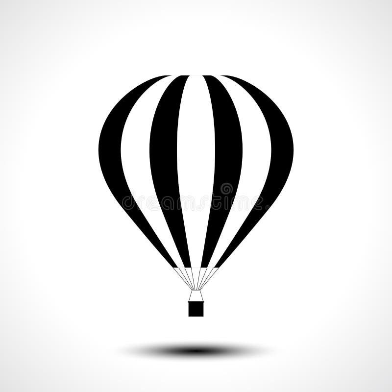 Gorące Powietrze Balonowa ikona royalty ilustracja Gorące Powietrze Balonowa ikona royalty ilustracja