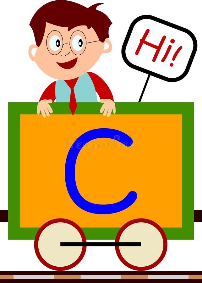 Gosses et séries de train - C illustration de vecteur Gosses et séries de train - C illustration de vecteur