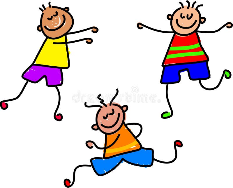 Gosses géniaux illustration stock Gosses géniaux illustration stock