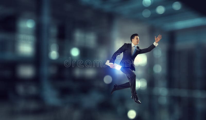 He is got the deal. Mixed media royalty free stock photography He is got the deal. Mixed media royalty free stock photography