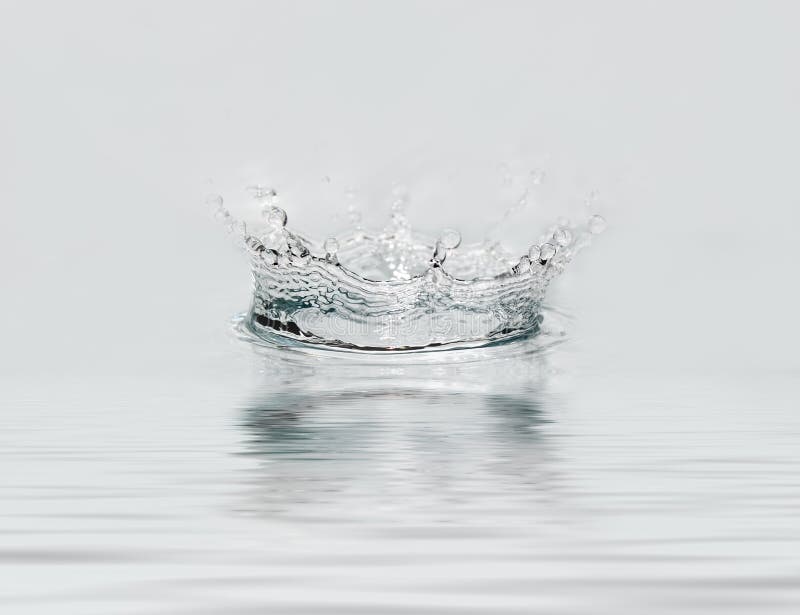 Frozen water drop with reflection. Frozen water drop with reflection.