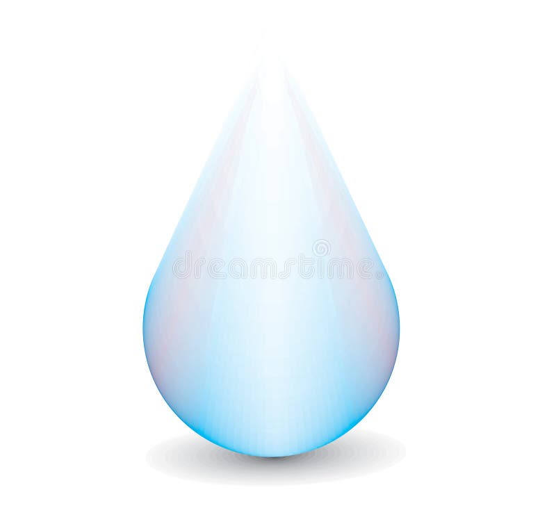 Gota de água ilustração stock