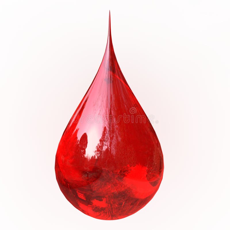 Gota do sangue ilustração royalty free Gota do sangue ilustração royalty free