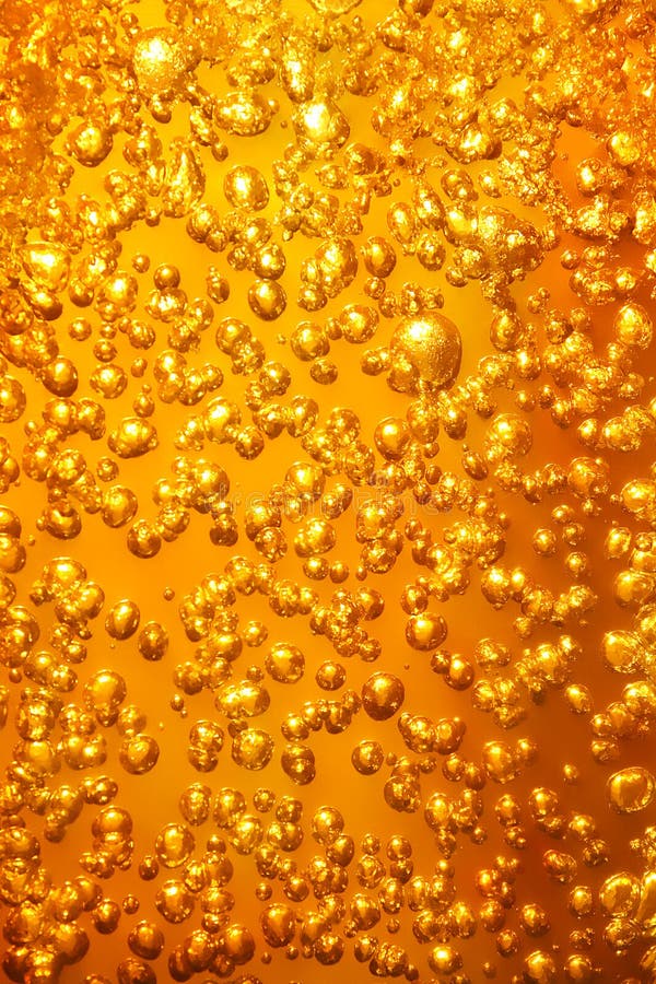 Close macro image of glass of beer. Close macro image of glass of beer