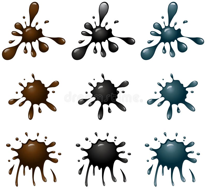 Gotas ilustração royalty free