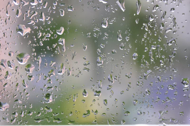 Gotas de chuva na janela foto de stock royalty free
