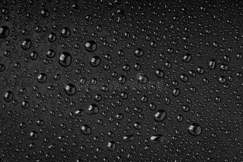 Water droplets on black background. Water droplets on black background.