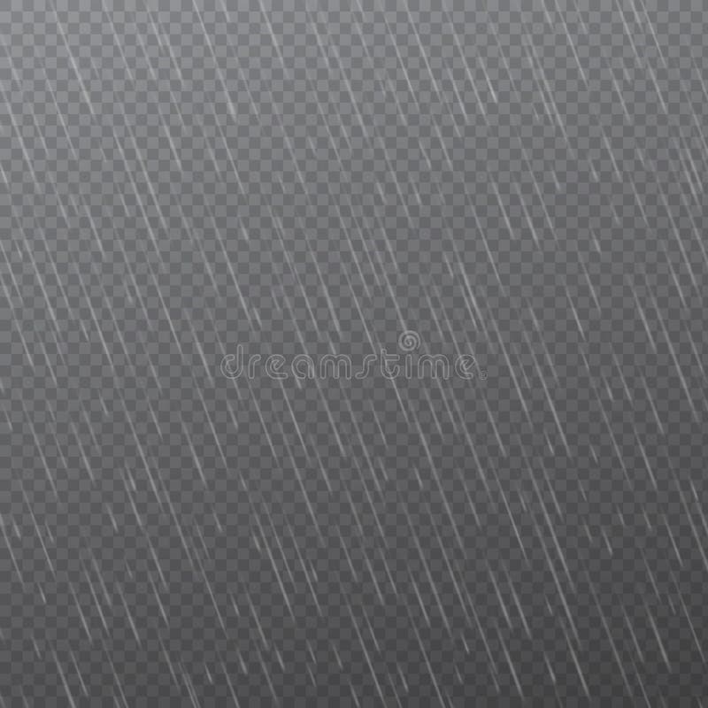 Gotas de lluvia en fondo transparente Gotas descendentes del agua Precipitaci?n de la naturaleza Ilustraci?n del vector stock de ilustración Gotas de lluvia en fondo transparente Gotas descendentes del agua Precipitaci?n de la naturaleza Ilustraci?n del vector stock de ilustración