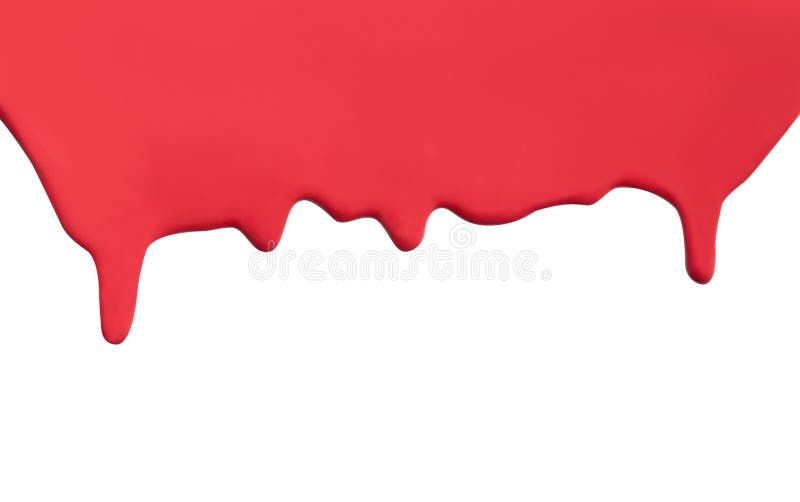 Goteo rojo de la pintura que fluye fotos de archivo libres de regalías Goteo rojo de la pintura que fluye fotos de archivo libres de regalías