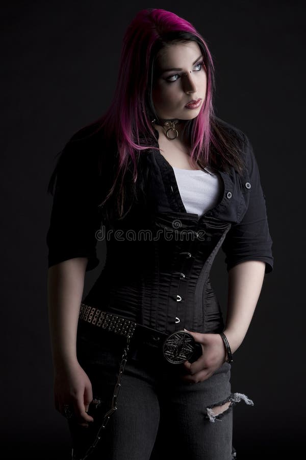 Goth girl stock image. Image of attractive, young, percing - 13682021