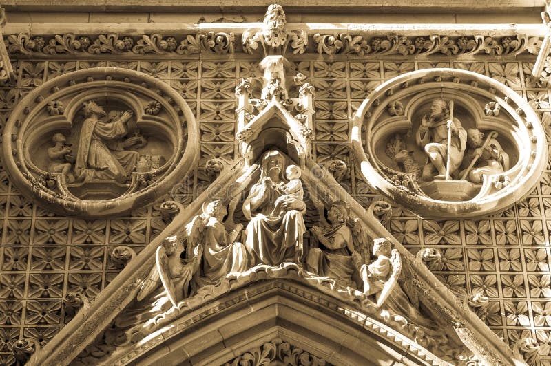 Gothic architecture in England stock photos