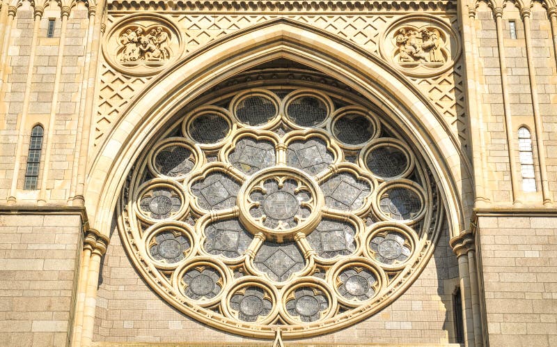 Gothic architecture in England stock image