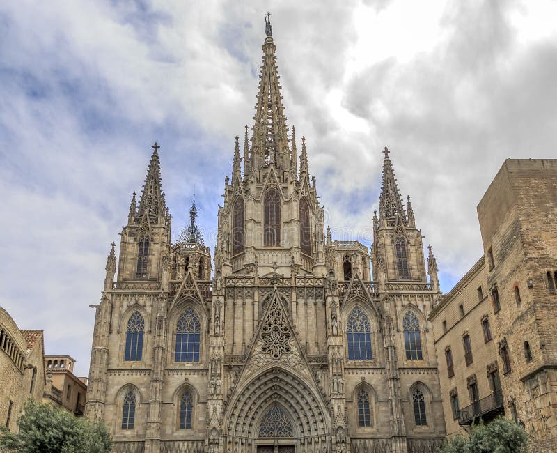 Barcelona Cathedral during Mass. Stock Image Image of arch, colourful