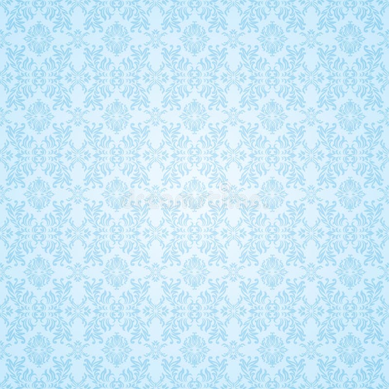 Gothic blue seamless wallpaper