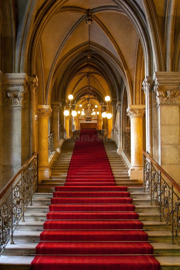 Gothic castle interior