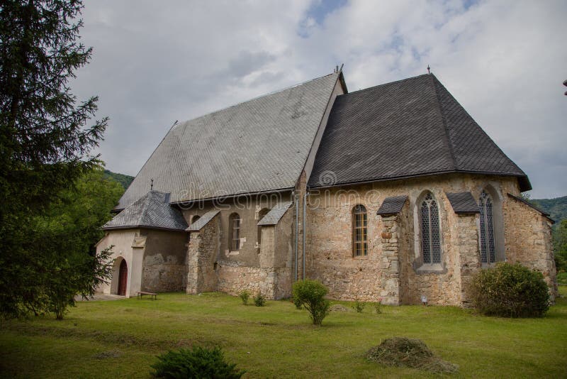 Gothic church in Plesivec, Slovakia