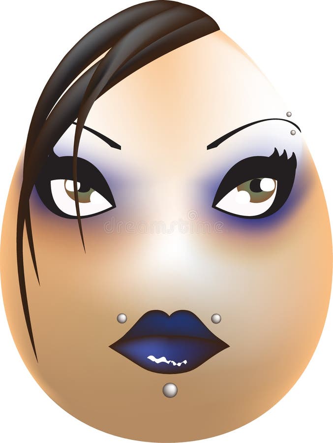 Goth Girl Face - Roblox