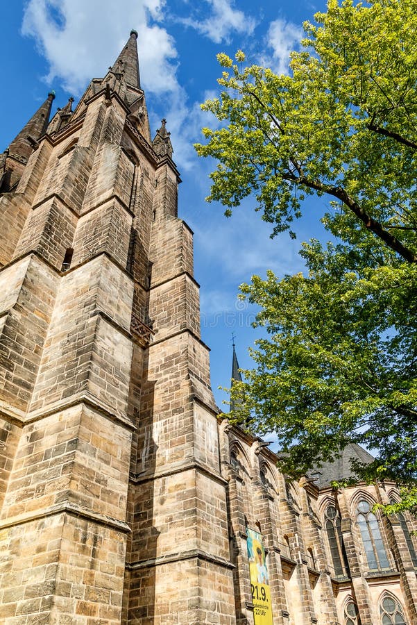 Hesse, Germany - The Church of St. Elisabeth in university town of Marburg an der Lahn is Marburg`s most famous building. Hesse, Germany - The Church of St. Elisabeth in university town of Marburg an der Lahn is Marburg`s most famous building.