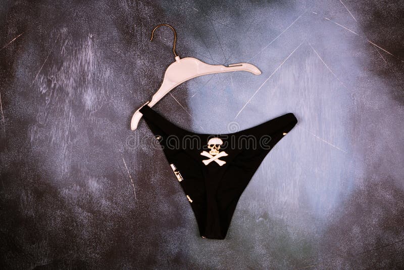 Gothic Panties with Skull Pattern Stock Image - Image of accessory,  macabre: 114735503