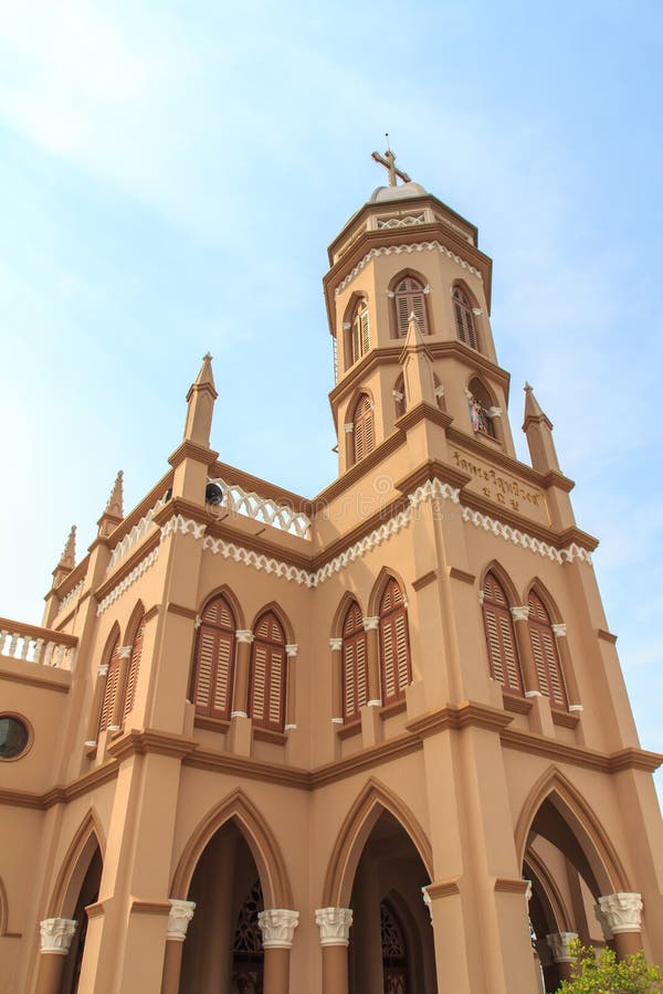 Gothic style church in Bangkok, Thailand.