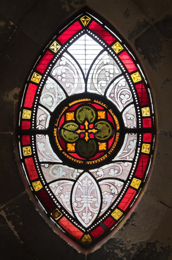 Gothic Window from Stained Glass Stock Photo Image of church, ornate