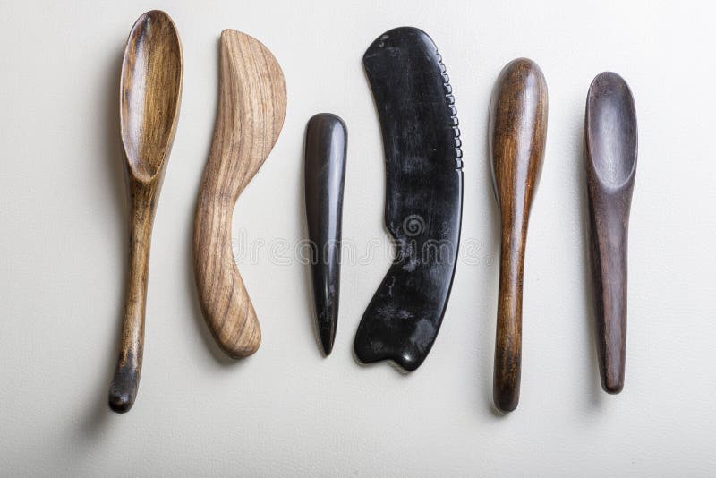 Wooden Tool for Chinese Gouache Massage Stock Image Image of jade