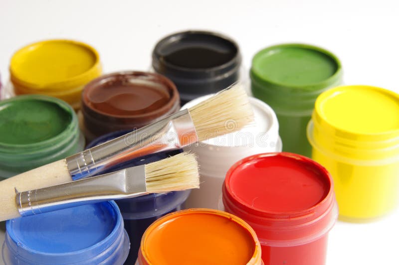 Gouache of paint stock photo. Image of bright, liquid 21066204