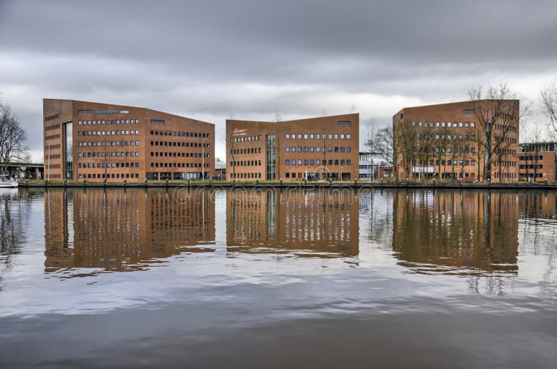 Gouda River, Offices and School Editorial Photography - Image of water ...