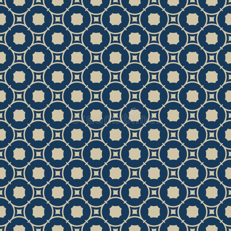 Gouden abstract geometrisch naadloos patroon Elegant gouden en diep blauw ornament stock illustratie Gouden abstract geometrisch naadloos patroon Elegant gouden en diep blauw ornament stock illustratie