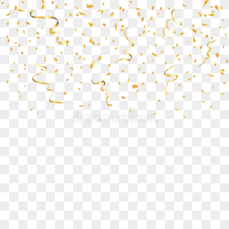 Gouden Confettienachtergrond royalty-vrije illustratie Gouden Confettienachtergrond royalty-vrije illustratie