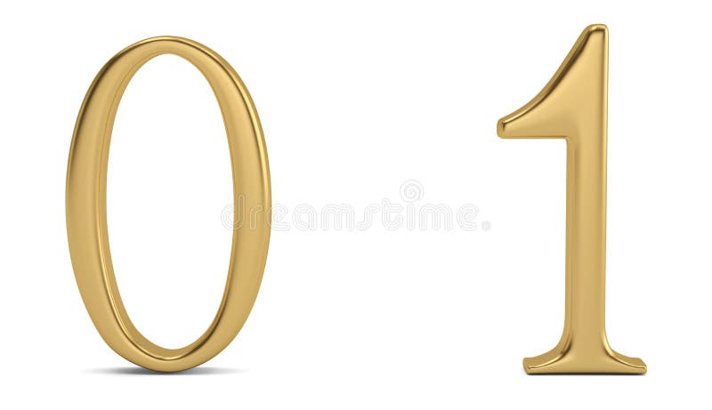 Gouden die metaalcijfer op witte 3D illustratie wordt geïsoleerd als achtergrond royalty-vrije illustratie Gouden die metaalcijfer op witte 3D illustratie wordt geïsoleerd als achtergrond royalty-vrije illustratie