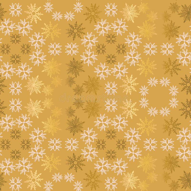 Gouden en lichtrose sneeuwvlok eenvoudig sier naadloos vectorpatroon Abstract behang, verpakkende decoratie royalty-vrije illustratie Gouden en lichtrose sneeuwvlok eenvoudig sier naadloos vectorpatroon Abstract behang, verpakkende decoratie royalty-vrije illustratie