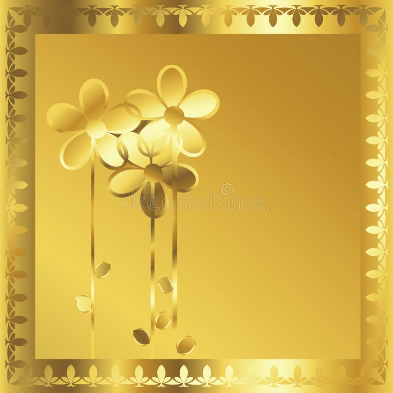Gouden frame royalty-vrije illustratie Gouden frame royalty-vrije illustratie