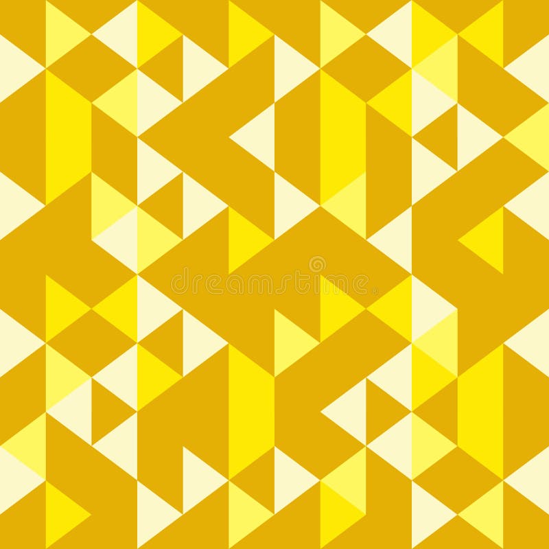 Gouden geel naadloos geometrisch kleurrijk driehoekspatroon stock illustratie Gouden geel naadloos geometrisch kleurrijk driehoekspatroon stock illustratie