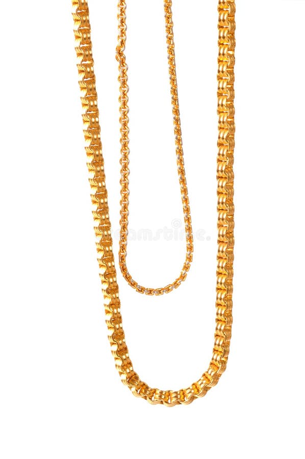 Gouden ketting stock afbeelding Gouden ketting stock afbeelding