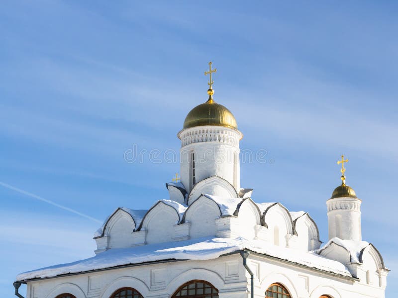 gouden koepel van Pokrovsky-Kathedraal in Suzdal stock fotografie gouden koepel van Pokrovsky-Kathedraal in Suzdal stock fotografie