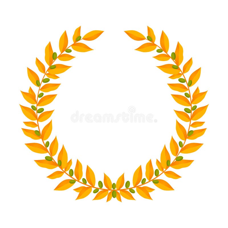 Gouden Laurel Wreath De uitstekende elementen van het kronen heraldische ontwerp met bloemendiekaders uit laurier worden samenges stock illustratie Gouden Laurel Wreath De uitstekende elementen van het kronen heraldische ontwerp met bloemendiekaders uit laurier worden samenges stock illustratie