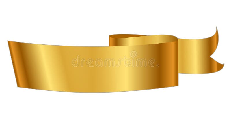 Gouden lint stock illustratie Gouden lint stock illustratie